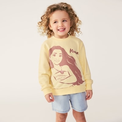 Chandail en molleton Moana Disney, petites filles - PASTEL JAUNE