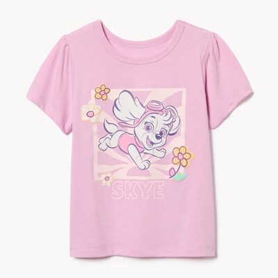 T-shirt Skye Pat’Patrouille pour petites filles - Rose