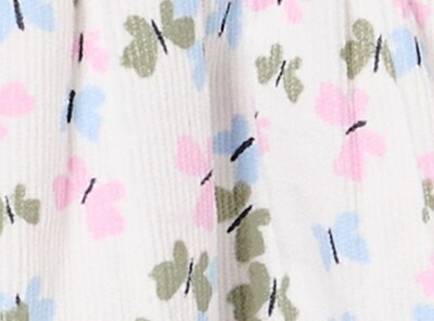 Robe imprimée en velours côtelé, petites filles