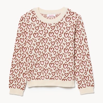 Chandail en tricot pour petites filles - Blanc Cassé