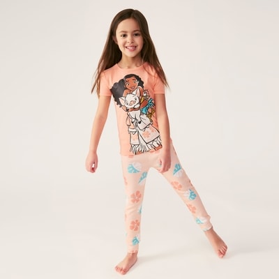 Pyjama 2 pièces Moana de Disney, petites filles - Corail