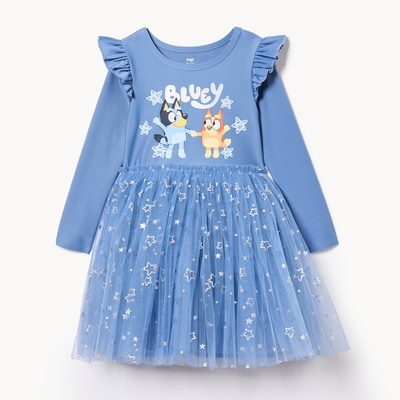Toddler Girls' Bluey Dress - Blue