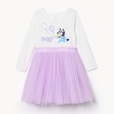 Toddler Girls' Bluey Dress - Off White