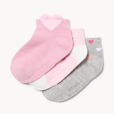 Joe Fresh Ens. 3 paires chaussettes basses, petites filles 1 ea, 6,00 $/1ch