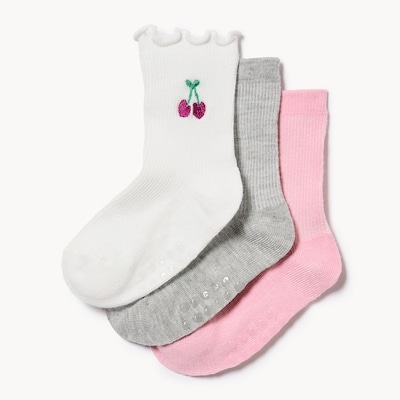 Joe Fresh Ens. 3 paires de chaussettes tube, petites filles 1 ea, 6,00 $/1ch