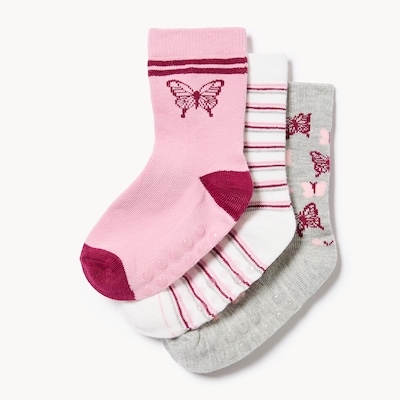Joe Fresh Ens. 3 paires de chaussettes tube, petites filles 1 ea, 6,00 $/1ch