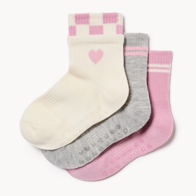 Joe Fresh Toddler Girls' 3-Pack Mid-Crew Socks 1 ea, $6.00/1ea