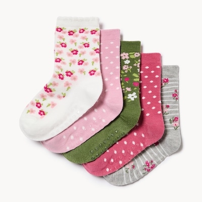 Joe Fresh Ens. 5 paires de chaussettes tube, petites filles 1 ea, 10,00 $/1ch