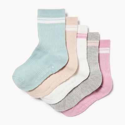 Joe Fresh Toddler Girls' 5-Pack Crew Socks 1 ea, $10.00/1ea