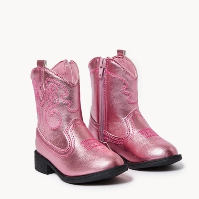 Bottes western pour petites filles - Rose