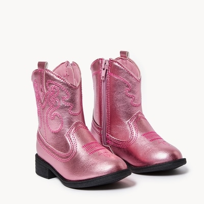 Bottes western pour petites filles - Rose