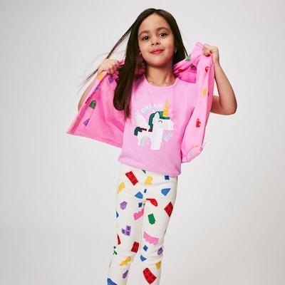 T-shirt imprimé LEGOMD pour petites filles - Lilas