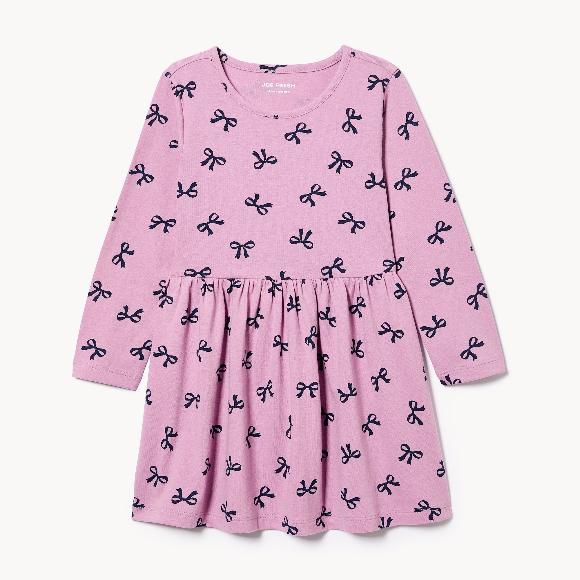 Toddler Girls' Printed Long Sleeve Dress