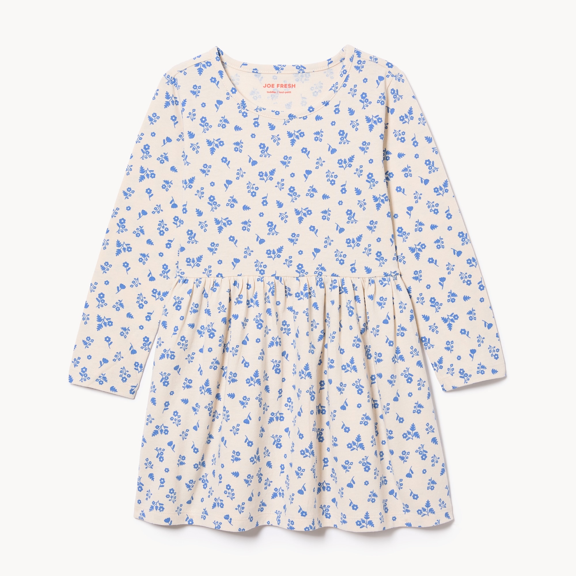 Robe imprimée à manches longues, petites filles
