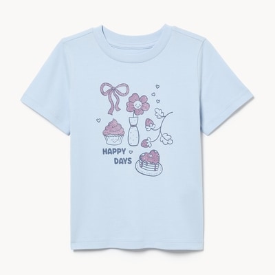 T-shirt imprimé pour tout-petits - Bleu Pâle
