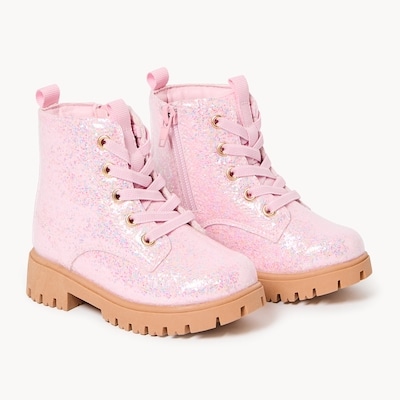 Toddler Girls' Combat Boots - Pink
