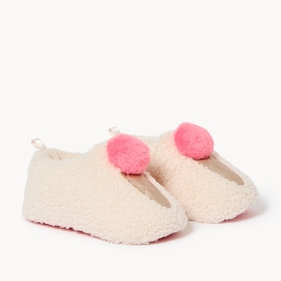 Toddler Girls' Ice Cream Slippers - Beige