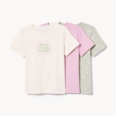 Ensemble de 3 t-shirts pour tout-petits - Blanc Cassé