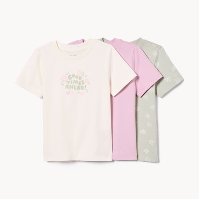 Ensemble de 3 t-shirts pour tout-petits - Blanc Cassé