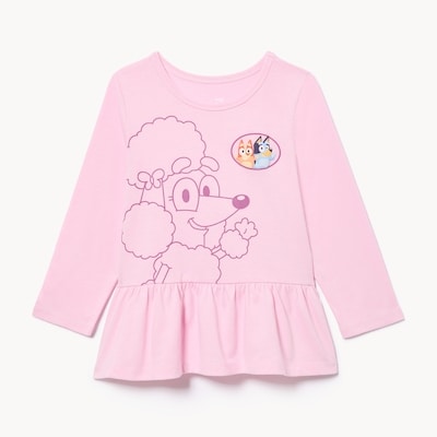Haut à basque Bluey pour petites filles - Rose Vif