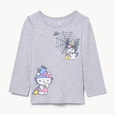 Haut manches longues Hello KittyMD, petites filles - Mélange De Gris