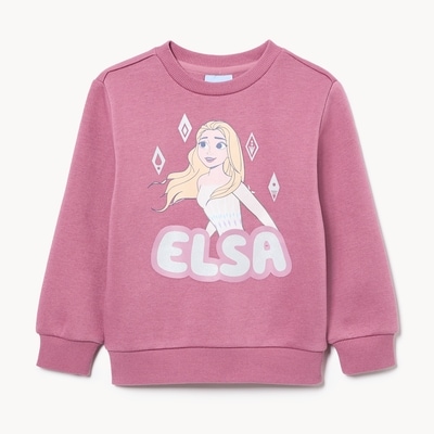 Chandail en molleton Elsa Reine des Neiges Disney - Mauve