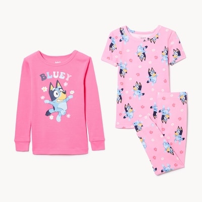 Toddler Girls' Bluey Sleep Set - Pink