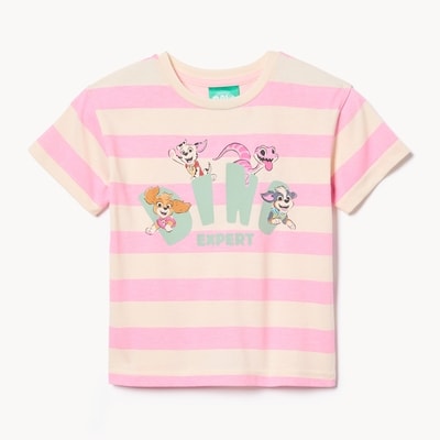 T-shirt Pat’ Patrouille pour petites filles - Rose Vif