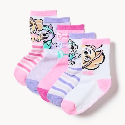 Joe Fresh Toddler Girls' Paw Patrol 5-Pack Crew Socks 1 ea, $12.00/1ea