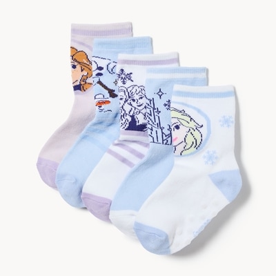 Joe Fresh Toddler Girls' Disney Frozen 5-Pack Crew Socks 1 ea, $12.00/1ea