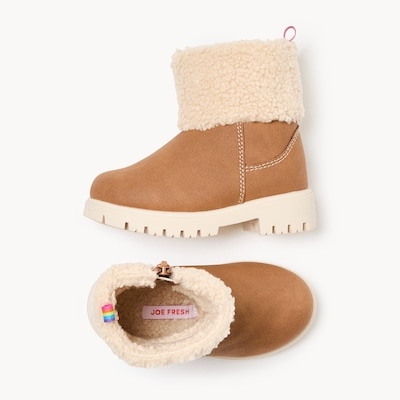 Bottes à revers rabattable pour petites filles