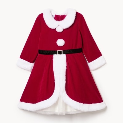 Toddler Girls' Blueberi Boulevard Santa Dress - Red