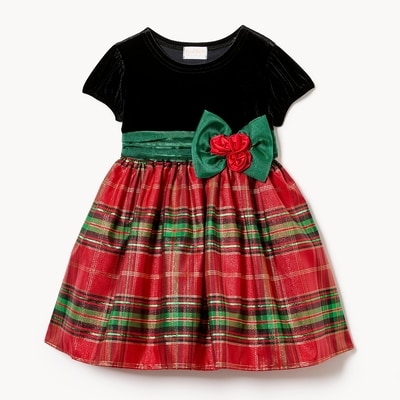 Robe à carreaux Blueberi Boulevard pour fille - Noir