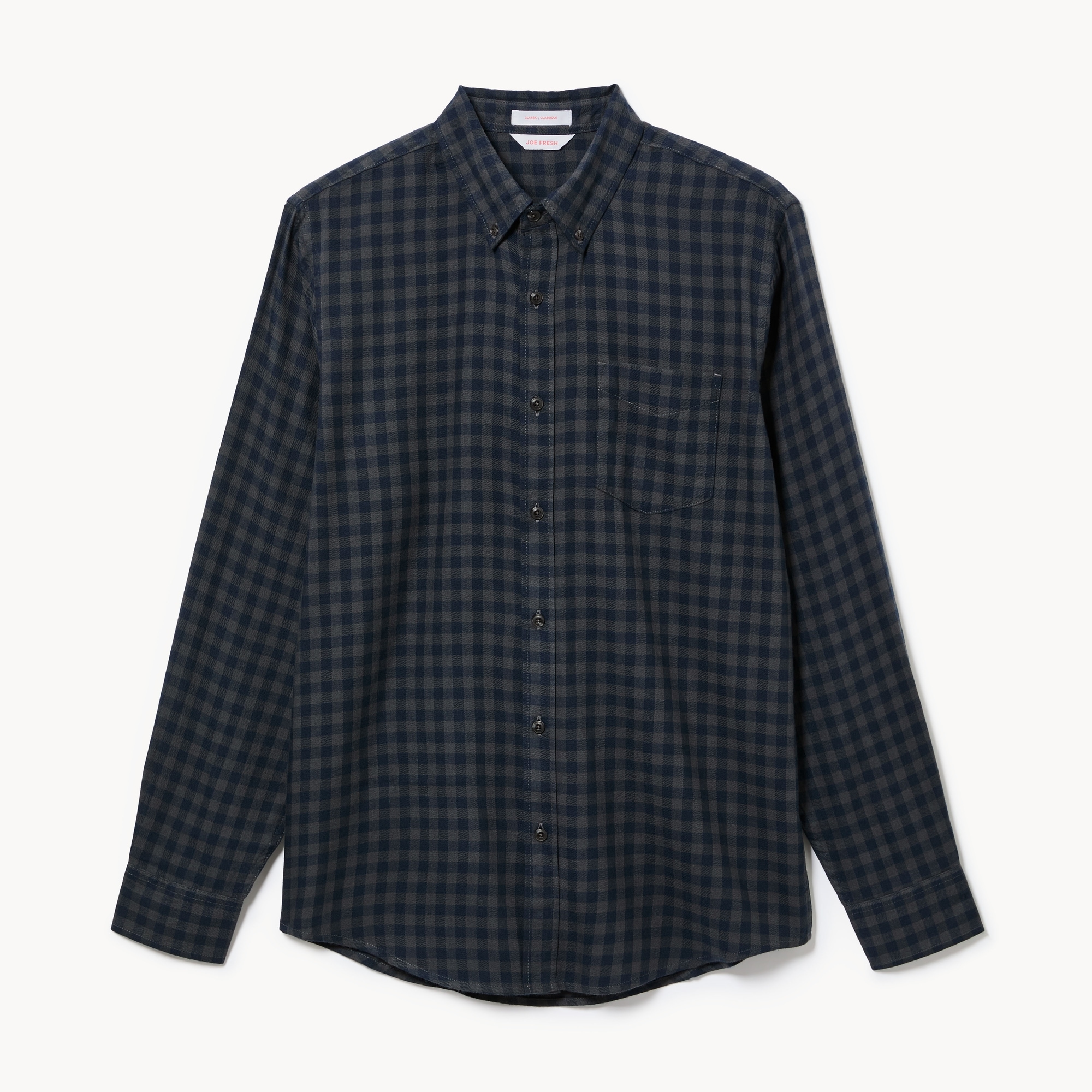 Men's Flannel Button-Down Shirt