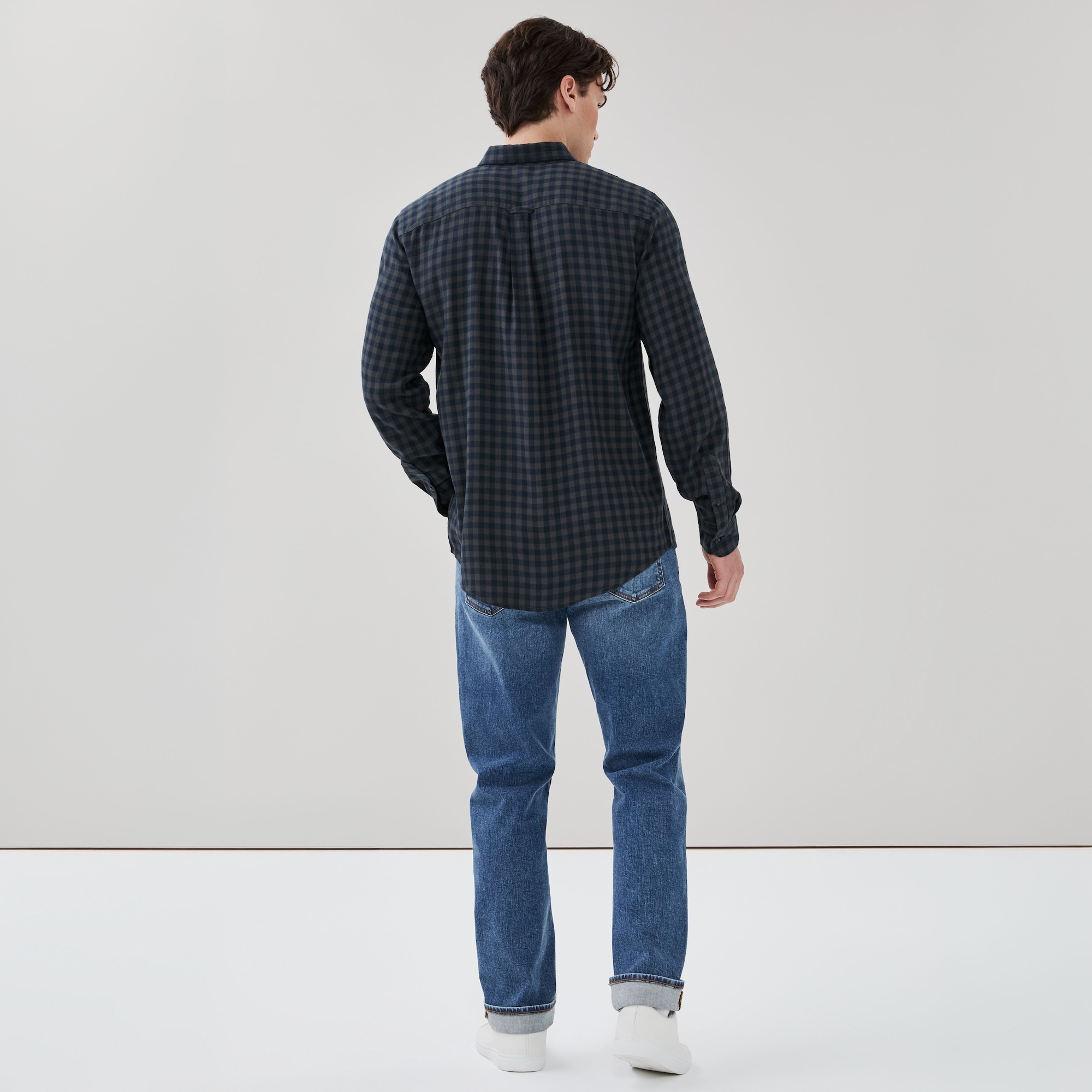 Men's Flannel Button-Down Shirt