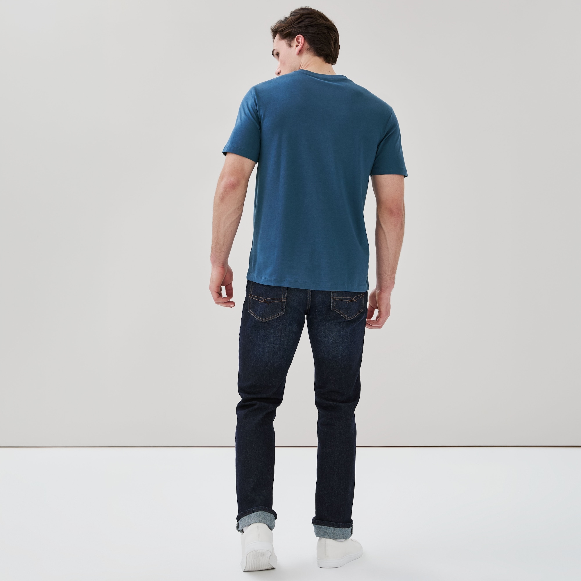 T-shirt ras du cou en coton biologique pour hommes