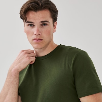 Men's Organic Cotton Crewneck T-Shirt - Dark Green