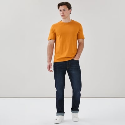 Men's Organic Cotton Crewneck T-Shirt - Mustard