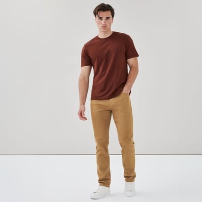 Men's Organic Cotton Crewneck T-Shirt - Dark Copper