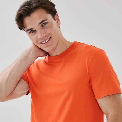 Men's Organic Cotton Crewneck T-Shirt - Orange
