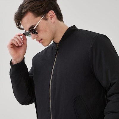 Blouson d’aviateur pour hommes - Noir