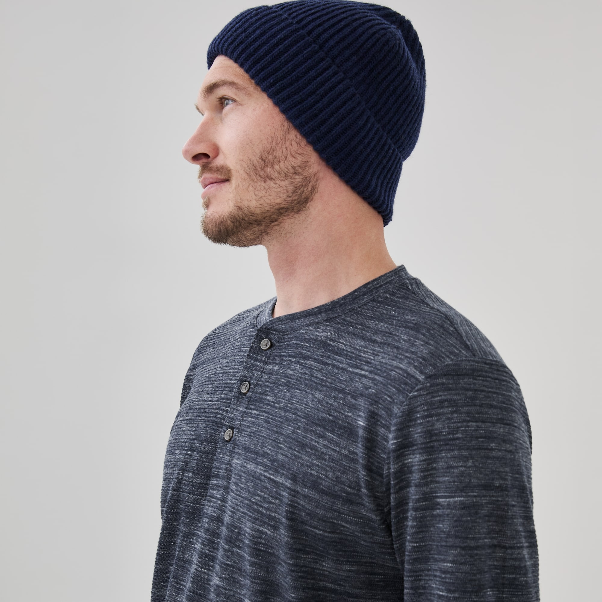 Men's Henley Long Sleeve Top