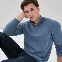 Joe Fresh Chandail essentiel à fermeture éclair 1/4, hommes 1 ea, 35,00 $/1ch