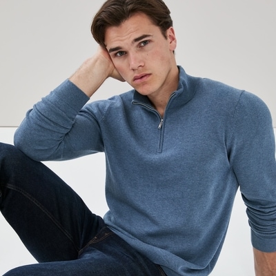 Joe Fresh Men's Essential Quarter-Zip Sweater 1 ea, $35.00/1ea