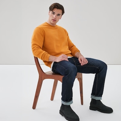 Men's Crewneck Sweatshirt - Mustard