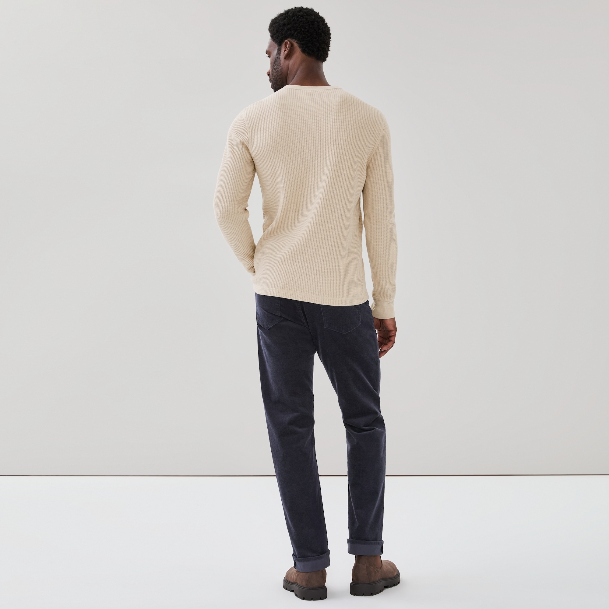 Men's Henley Long Sleeve Top
