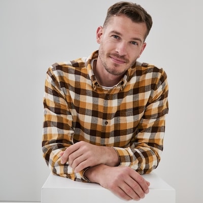 Joe Fresh Chemise boutonnée en flanelle pour hommes 1 ea, 35,00 $/1ch