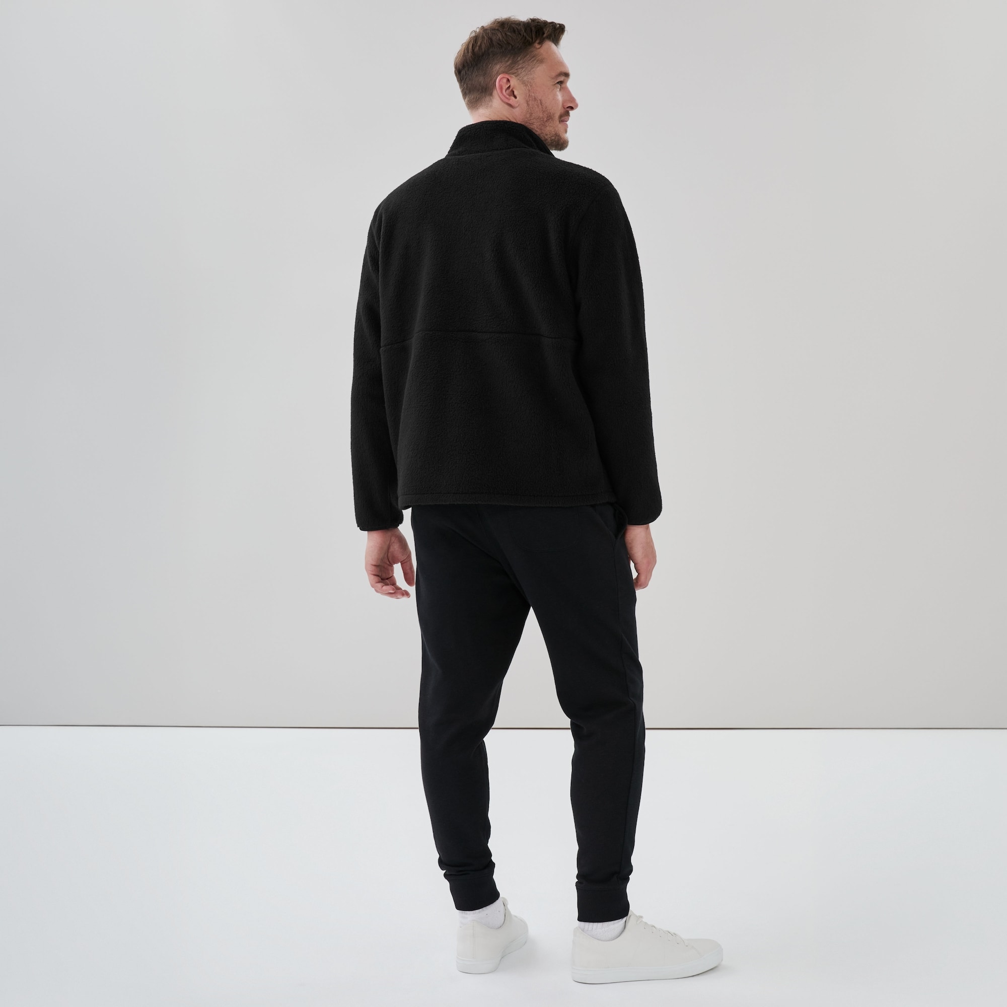 Veste sport fermeture éclair micromolleton, hommes