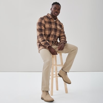 Men's Active Microfleece Overshirt - Brown