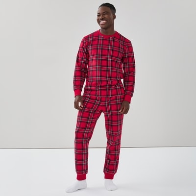 Ensemble pyjama des Fêtes pour hommes - Rouge Foncé